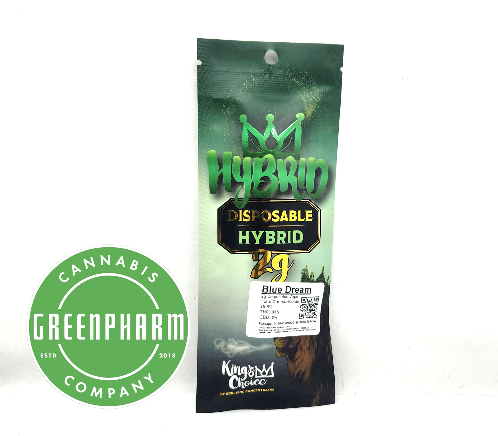 Photograph of Product: Disposable Vape | Kings Choice | Blue Dream