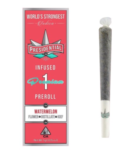 Photograph of product: WATERMELON MOON ROCK PREROLL - 1G