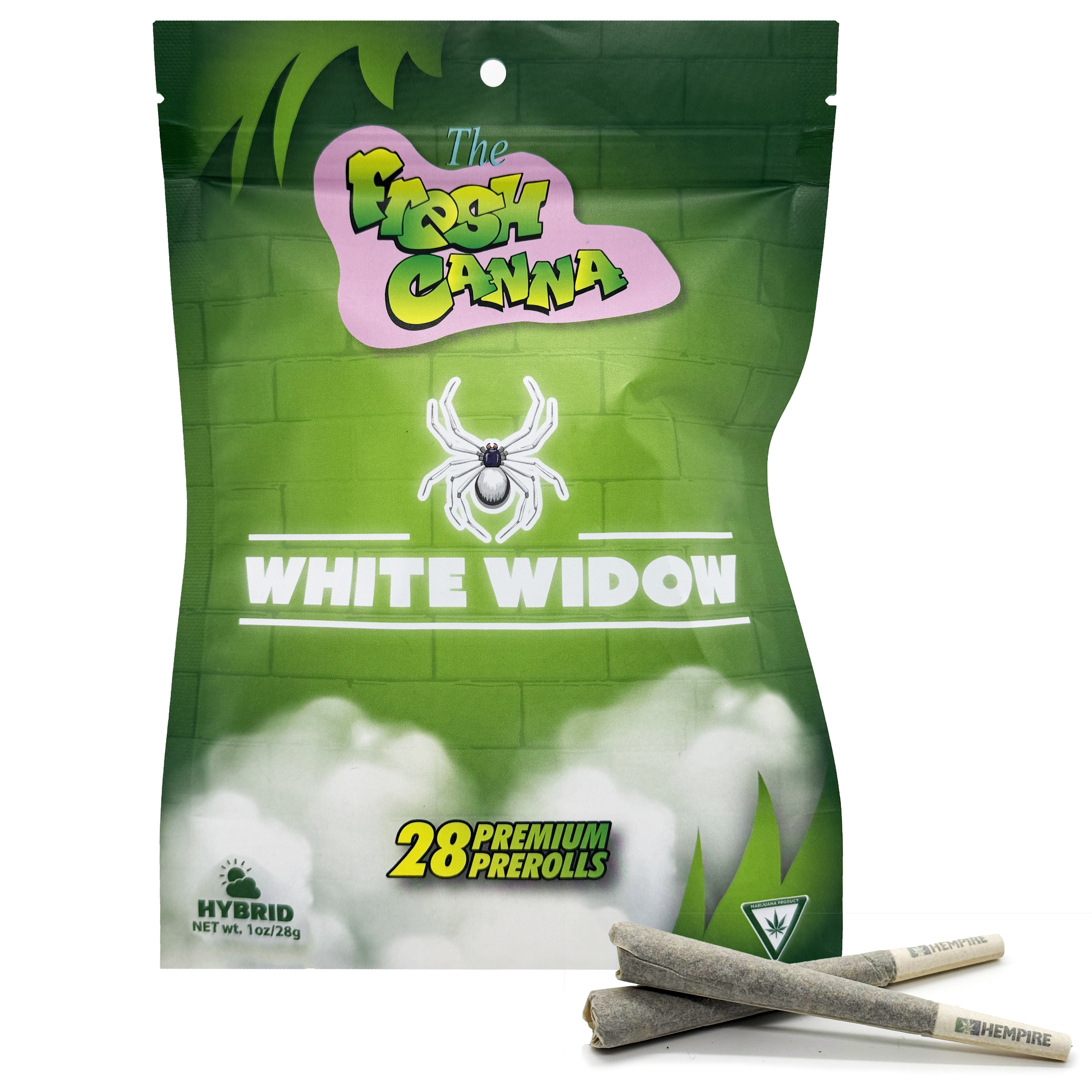 Photograph of product: Fresh Canna White Widow 28pk Prerolls Rec