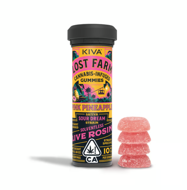 Photograph of product: PINK PINEAPPLE X SOUR DREAM [S] ROSIN GUMMIES - 100 MG