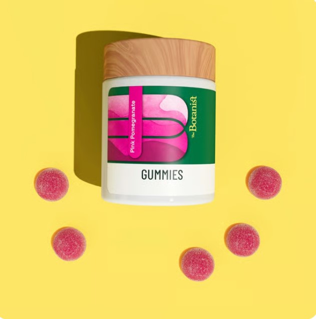 Photograph of product: The Botanist | Pink Pomegranate 10pc | 110g Gummies