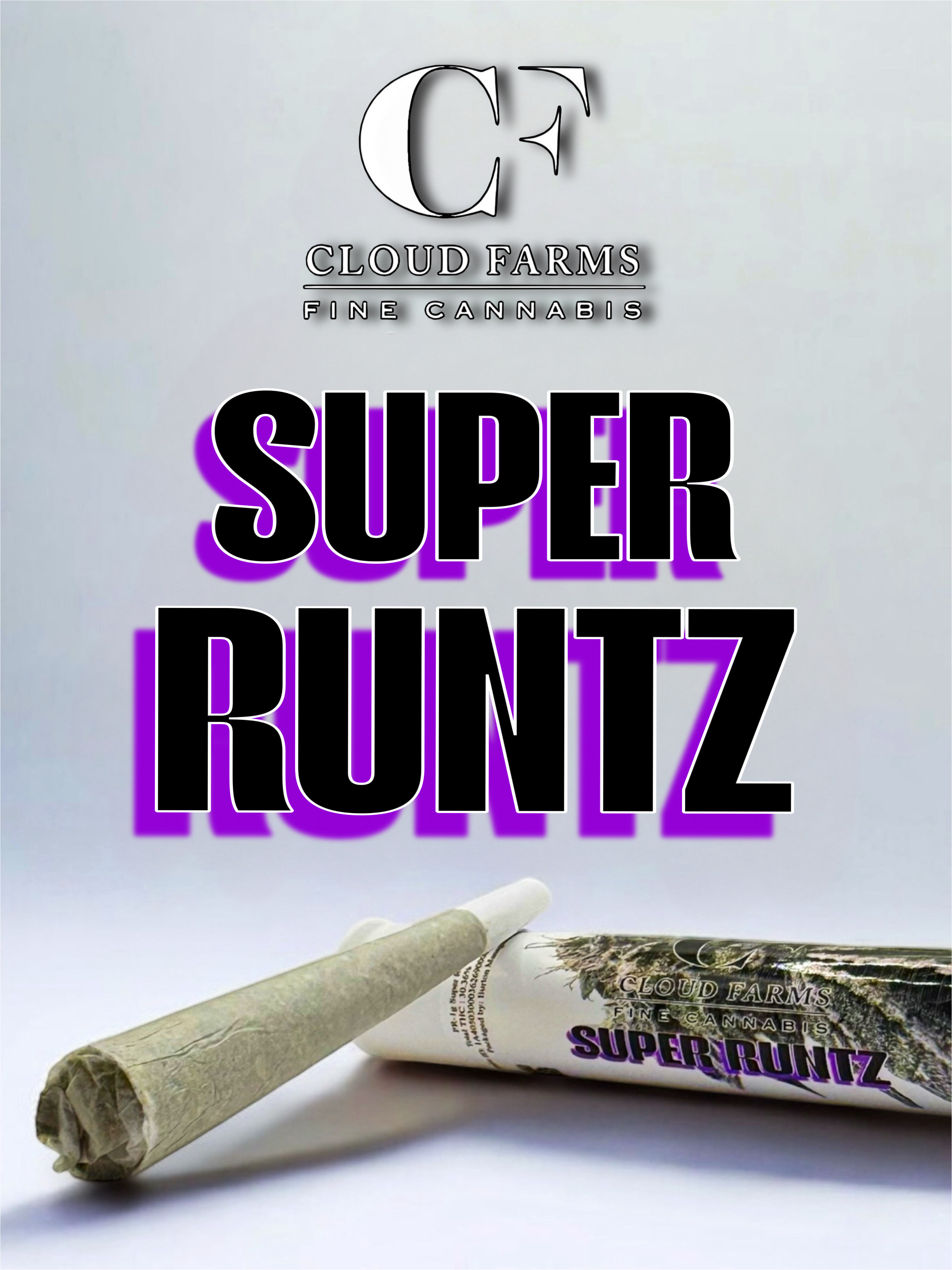 Photograph of product: Cloud Farms | Pre-Roll - 1g - Super Runtz