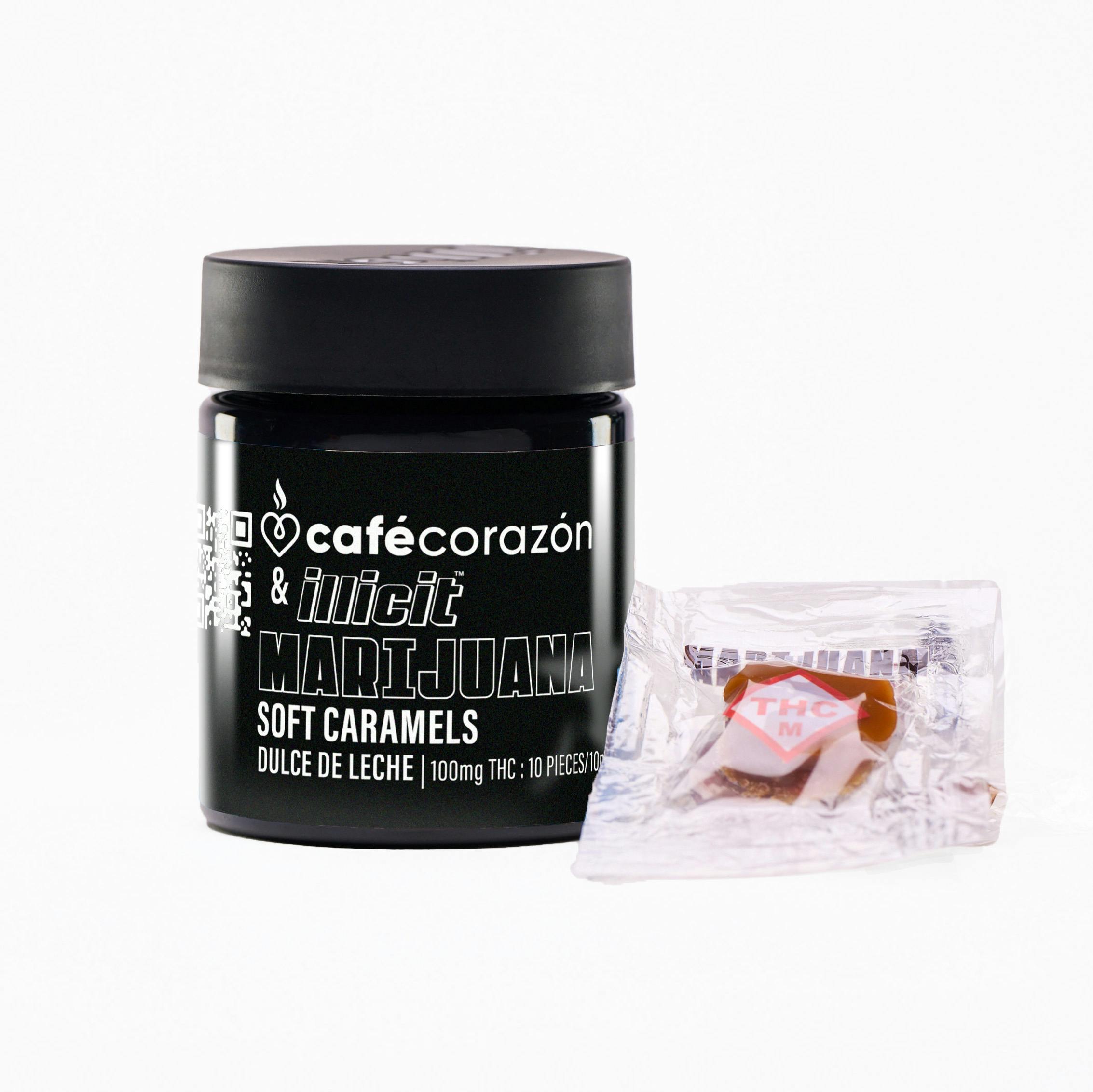 Photograph of product: ILLICIT -  DULCE DE LECHE SOFT CARAMELS 10PK 100MG HYBRID