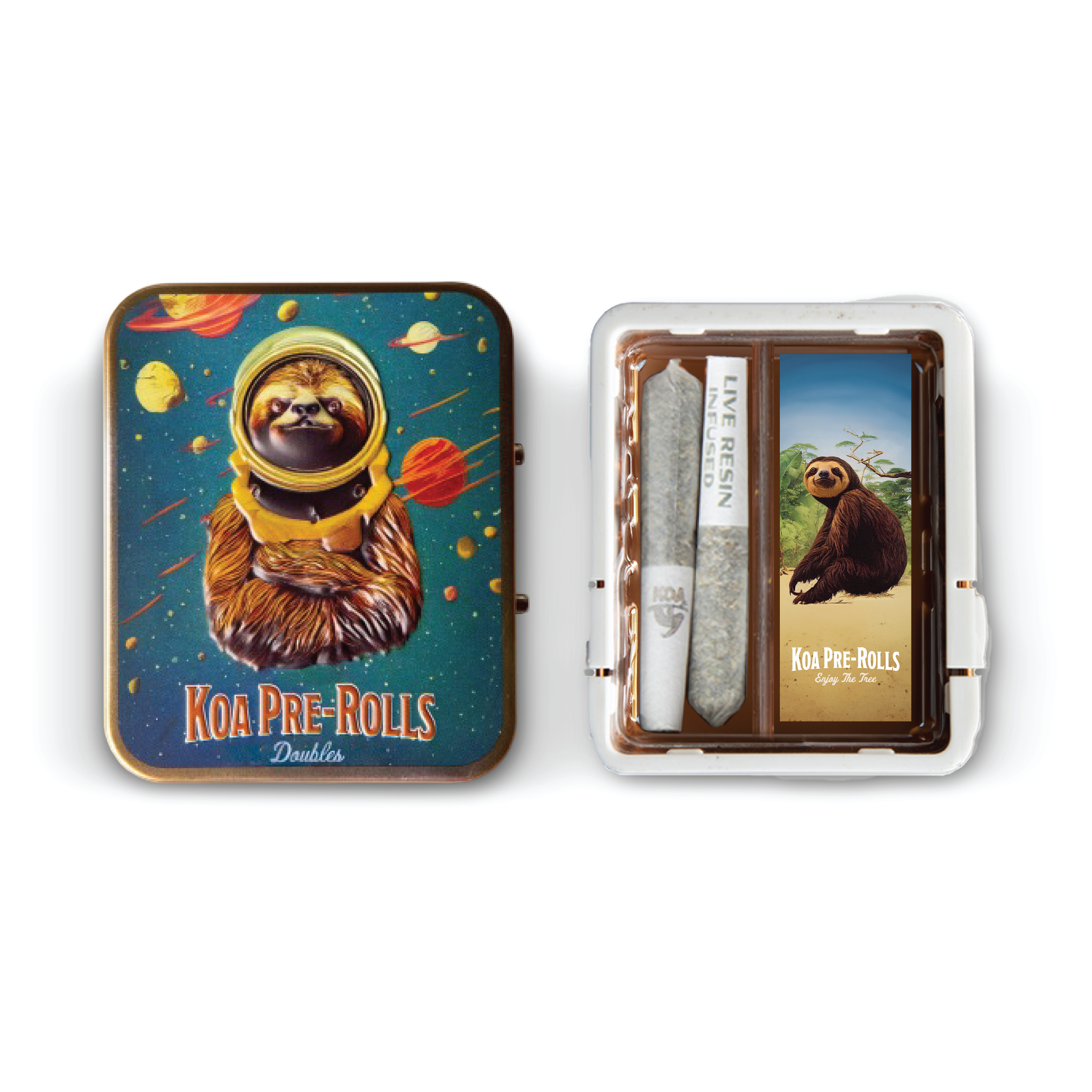 Photograph of product: KOA | Trop Cherry | Live Resin Infused | Pre-Rolls | .35g each 2pk