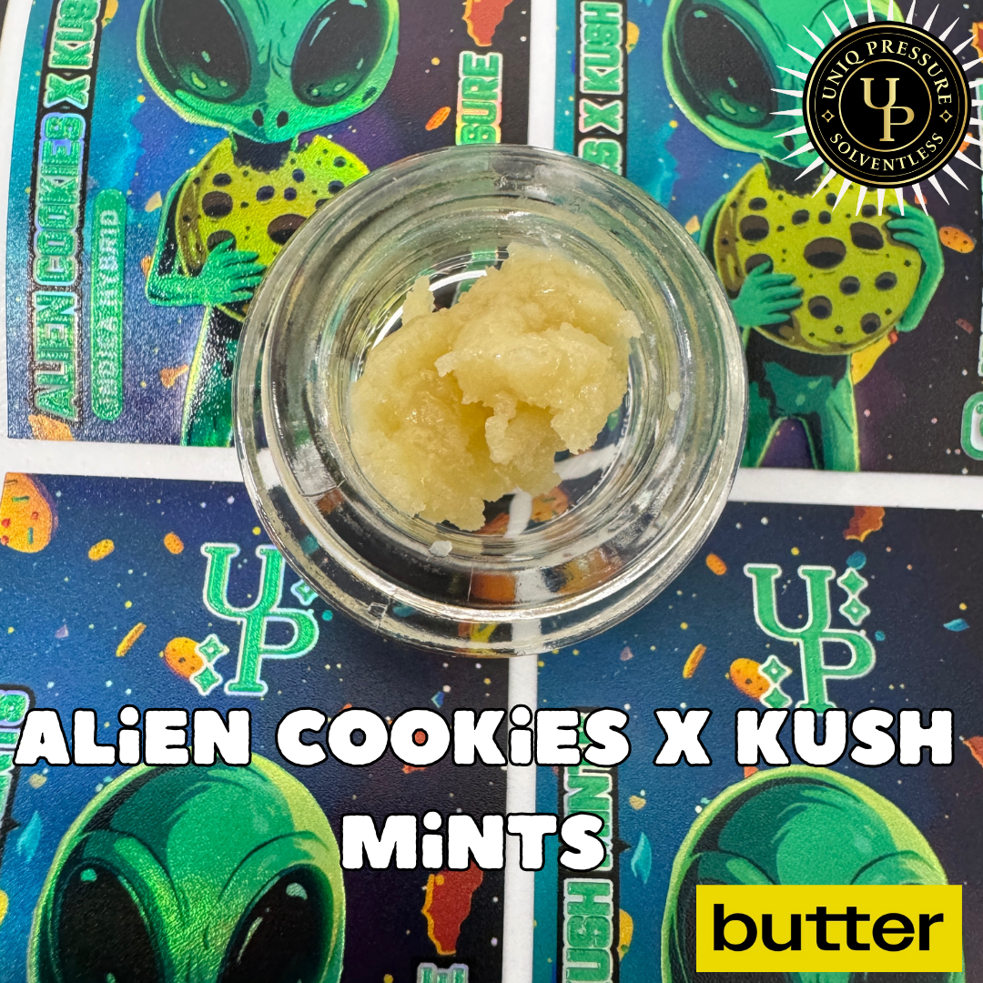 Photograph of product: Concentrate | Rosin | Alien Cookie | 1g | Uniq Pressure