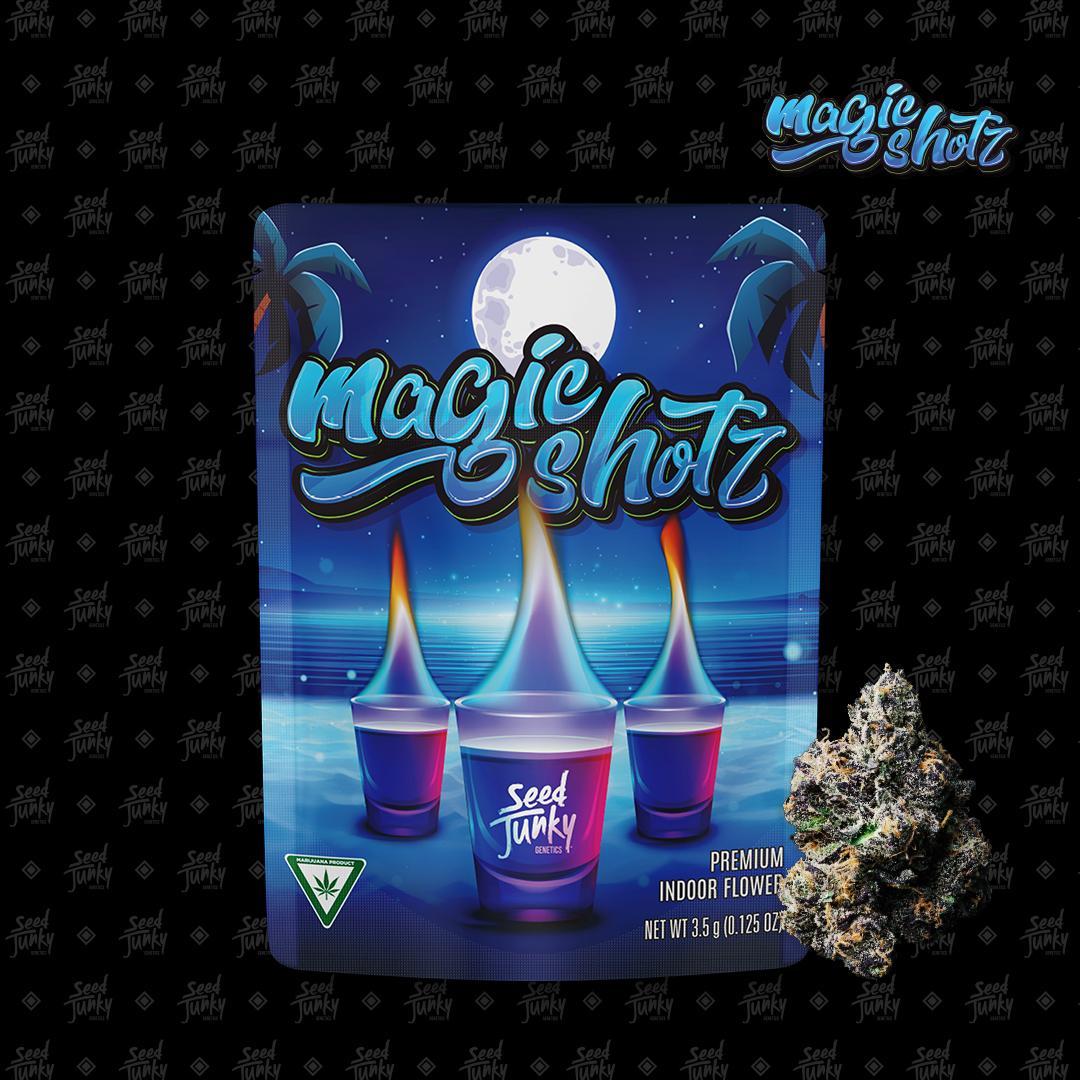 Photograph of product: AU Seed Junky: Magic Shotz (H) Prepackaged 3.5g