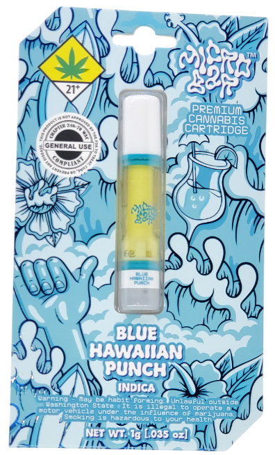 Photograph of product: Micro Bar VAPE Blue Hawaiian Punch Cart 1g