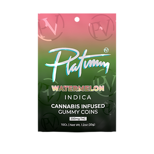 Photograph of product: Platinum Vape | Watermelon | 200MG Gummies