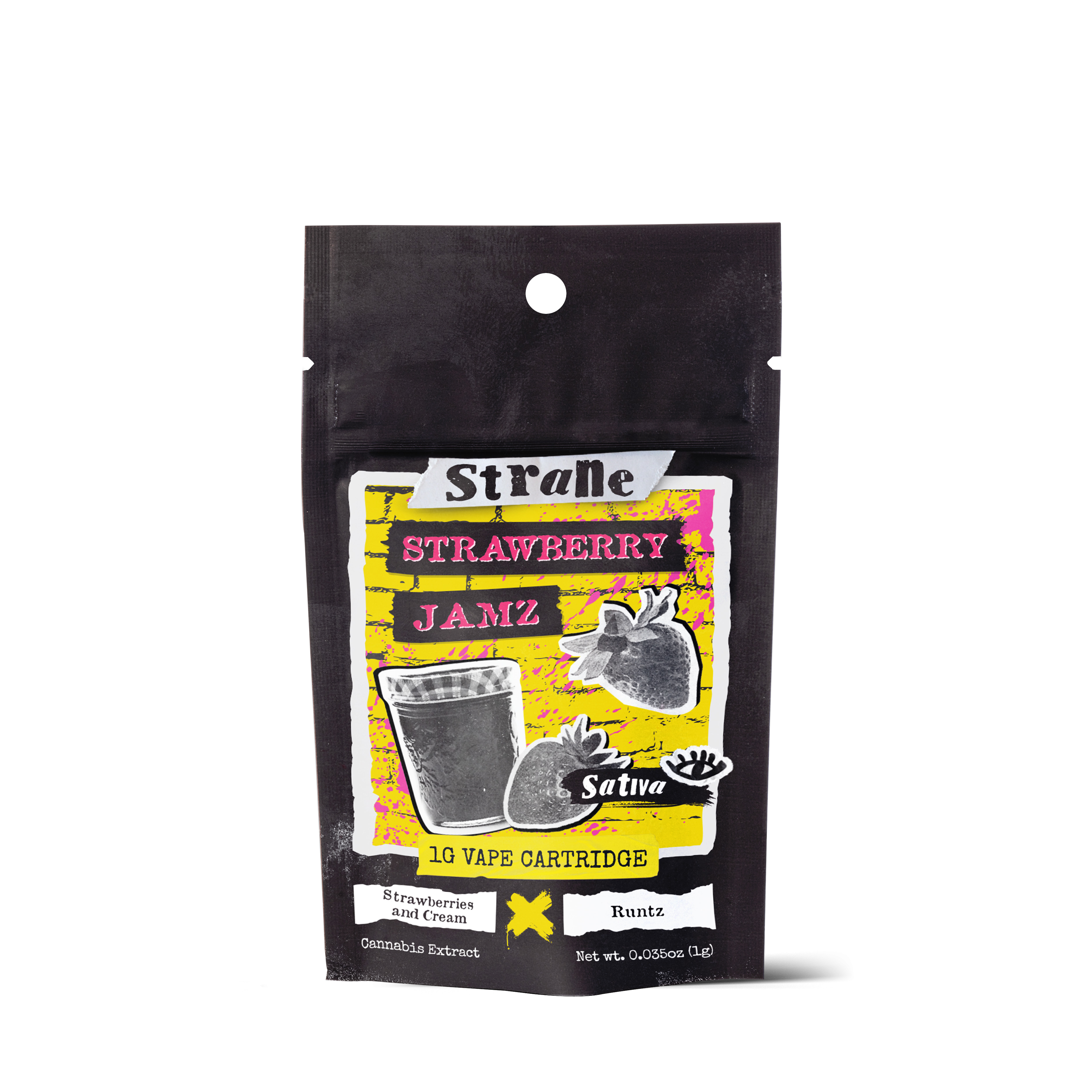 Photograph of product: Strawberry Jamz Live Terpene Cartridge