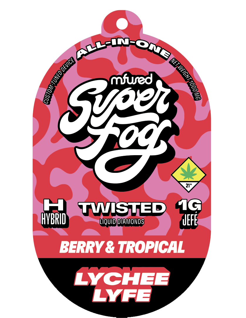 Photograph of product: TWISTED Liquid Diamonds 1g Jef - Lychee Lyfe (DOH)