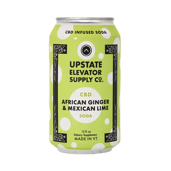 Photograph of product: CASE: CBD African Ginger & Mexican Lime Soda (24ct)