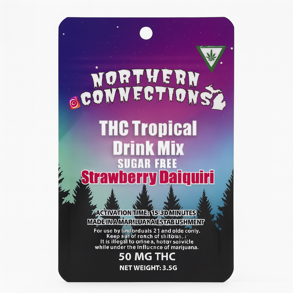 Photograph of product: Northern Connections - Tropical Strawberry Daiquiri Sugar Free TH-oui Drink Mix - 50mg