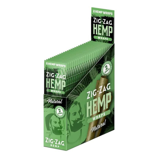 Photograph of product: Zig-Zag Hemp Wraps 2ct | Natural