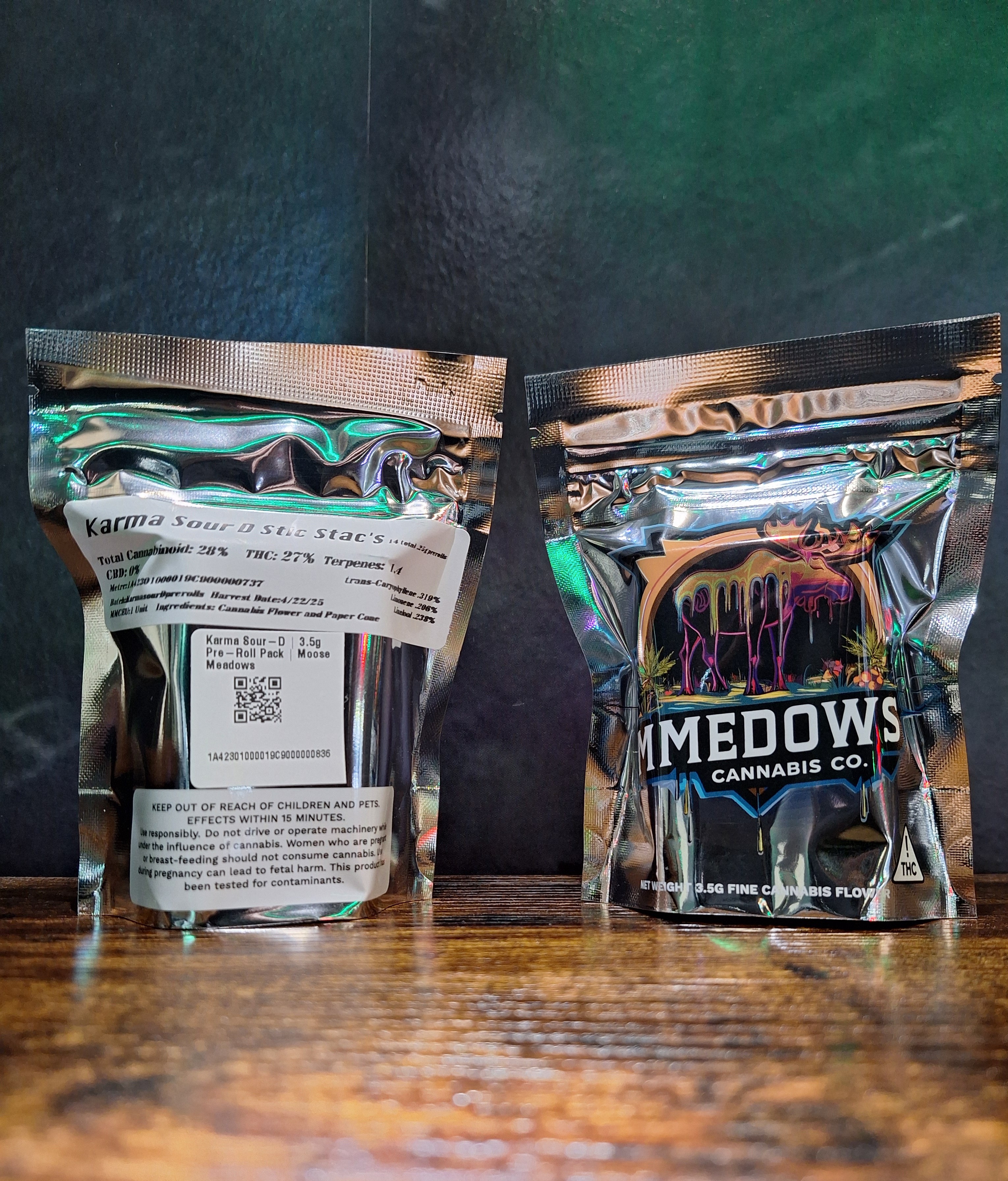 Photograph of product: Karma Sour-D Pre-Roll Pack | Moose Meadows