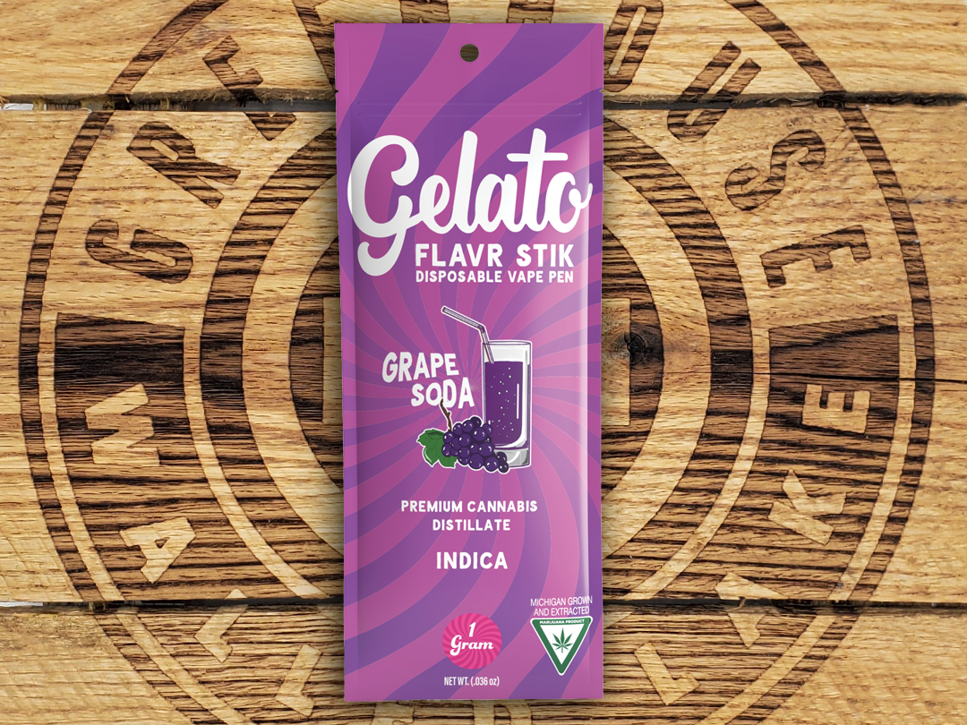 Photograph of product: Gelato | Grape Soda | 1g AIO Cart