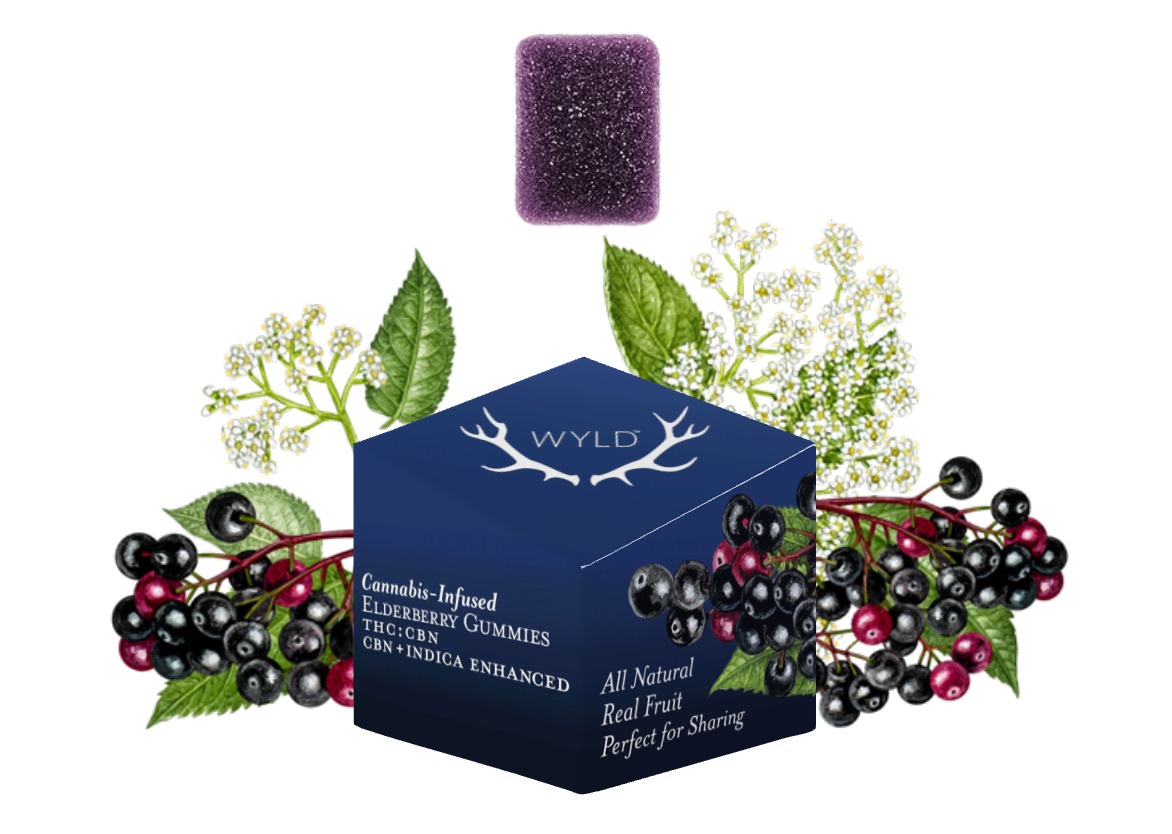 Photograph of product: 200mg | Elderberry 4:1 TH-oui:CBN | Gummies