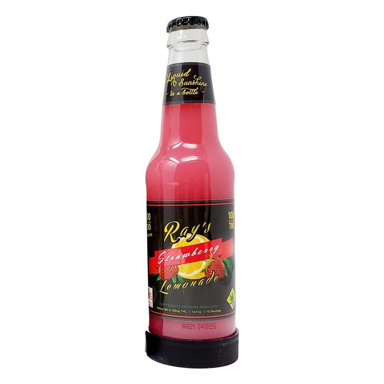 Photograph of product: Ray's Lemonade: CBD 1:1 Strawberry Lemonade - Beverage 200mg