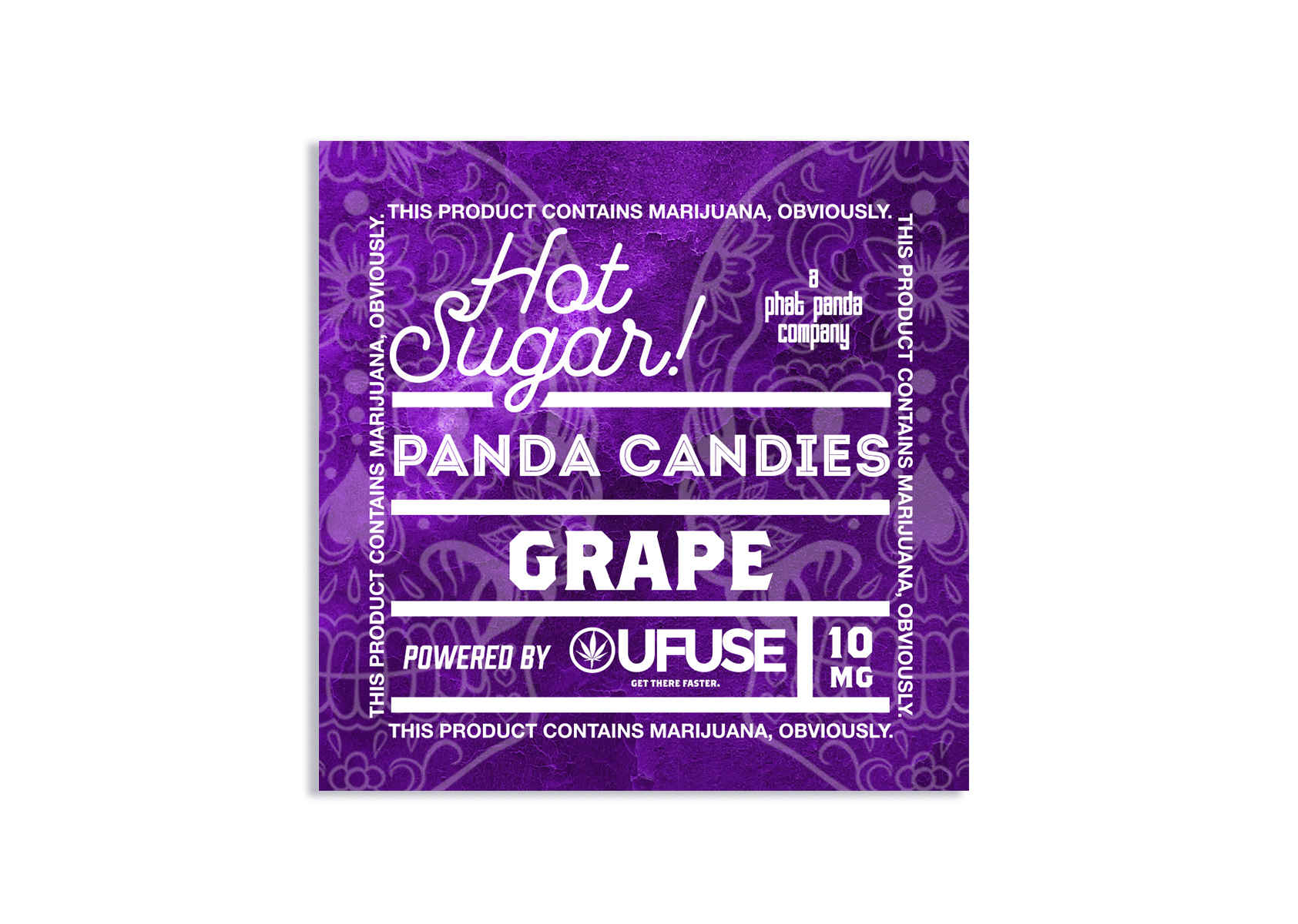 Photograph of product: Grape Panda Candies | 10mg