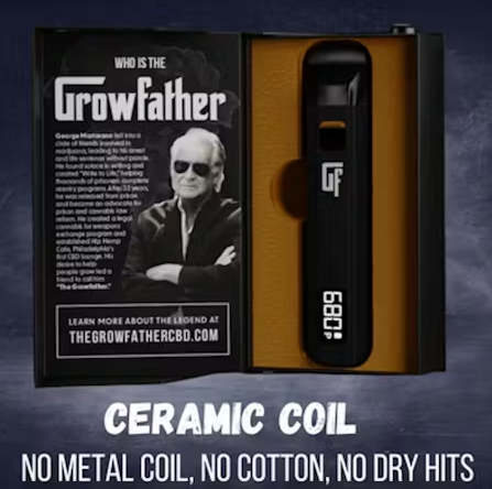 Photograph of product: The Growfather Vape Disposable 2g- Sour Diesel (Cold Pressed Rosin Terps)