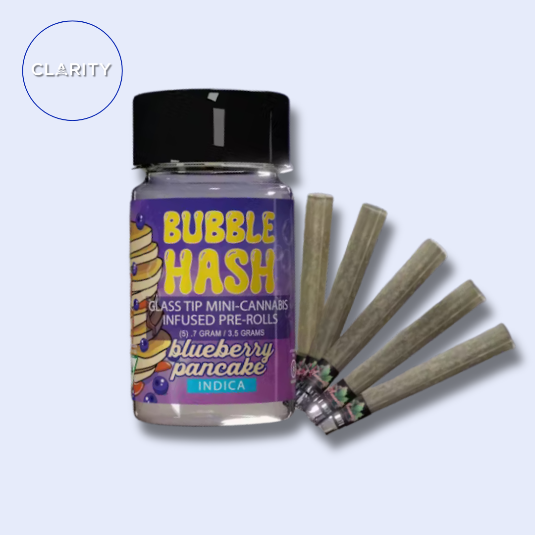 Photograph of product: Amnesia Bubble au chocolat Infused Prerolls 5pk | Blueberry Pancake