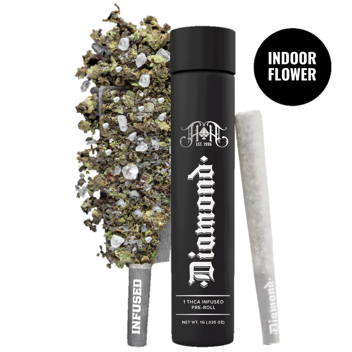 Photograph of product: Heavy Hitters - Super Jack - Diamond Infused Pre-Roll