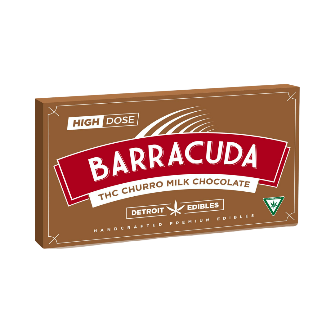 Photograph of product: Detroit Edibles - 200mg Premium Barracuda Bar - Hazelnut Crunch