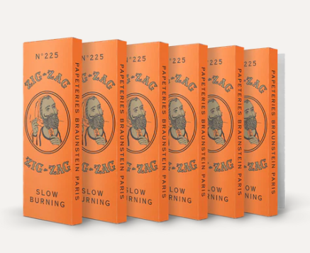 Photograph of product: 1 1/4" Papers - Orange - Zig Zag