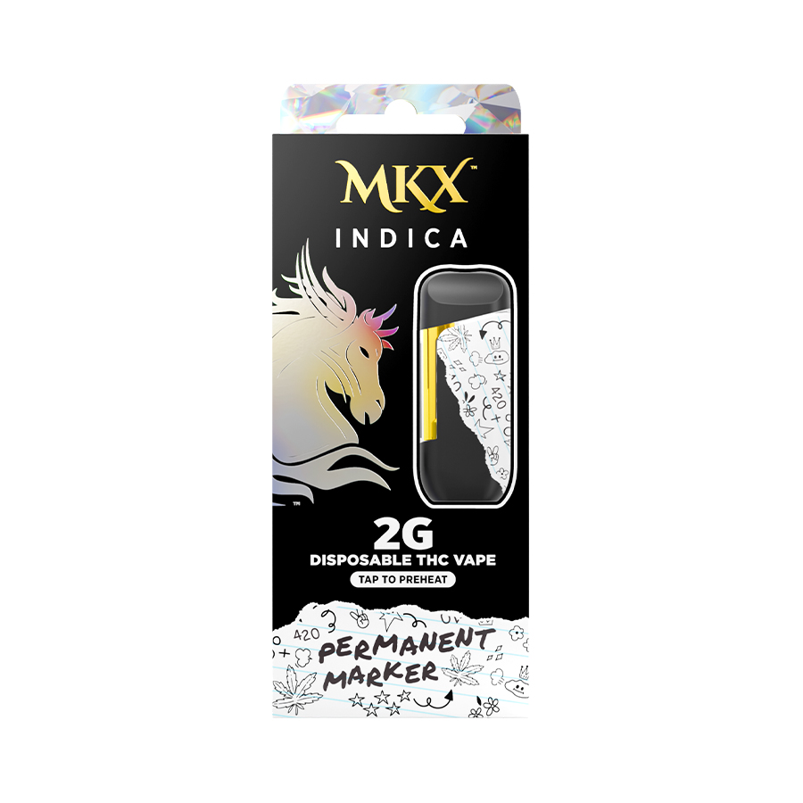 Photograph of product: Permanent Marker Disposable Vape, Indica, 2g