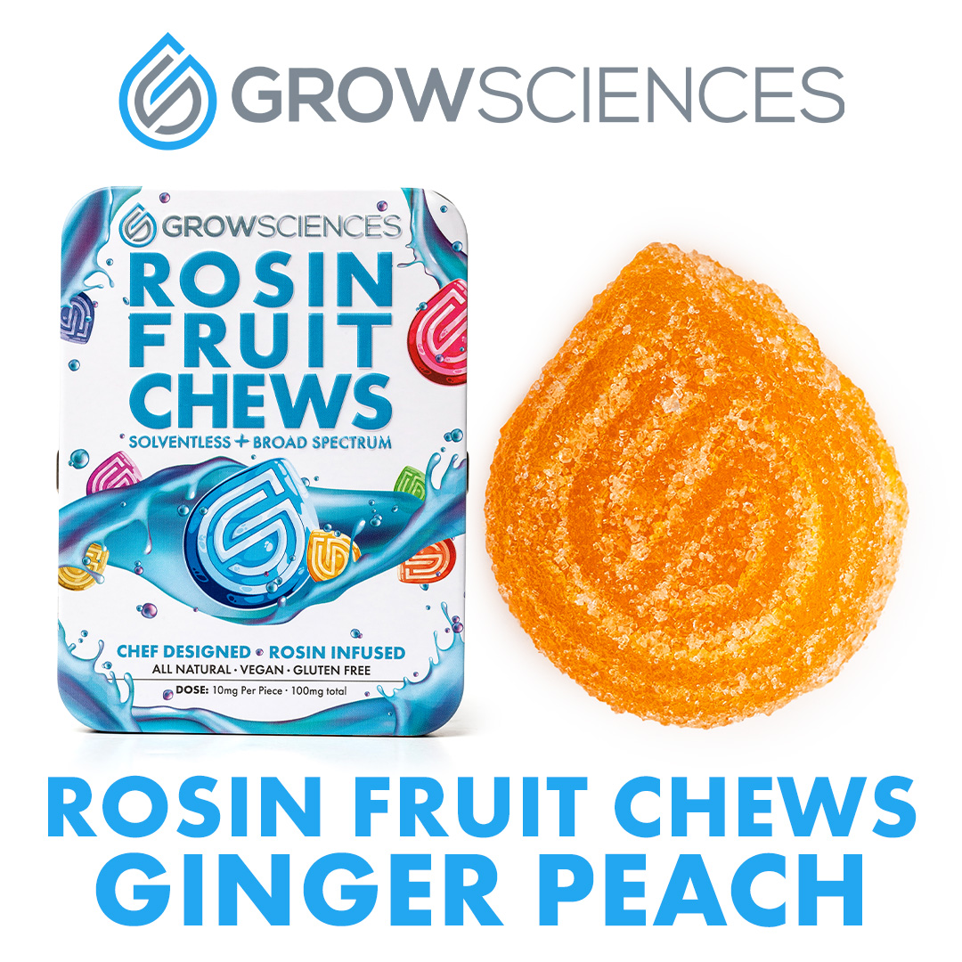 Photograph of product: Ginger Peach Rosin Fruit Chews