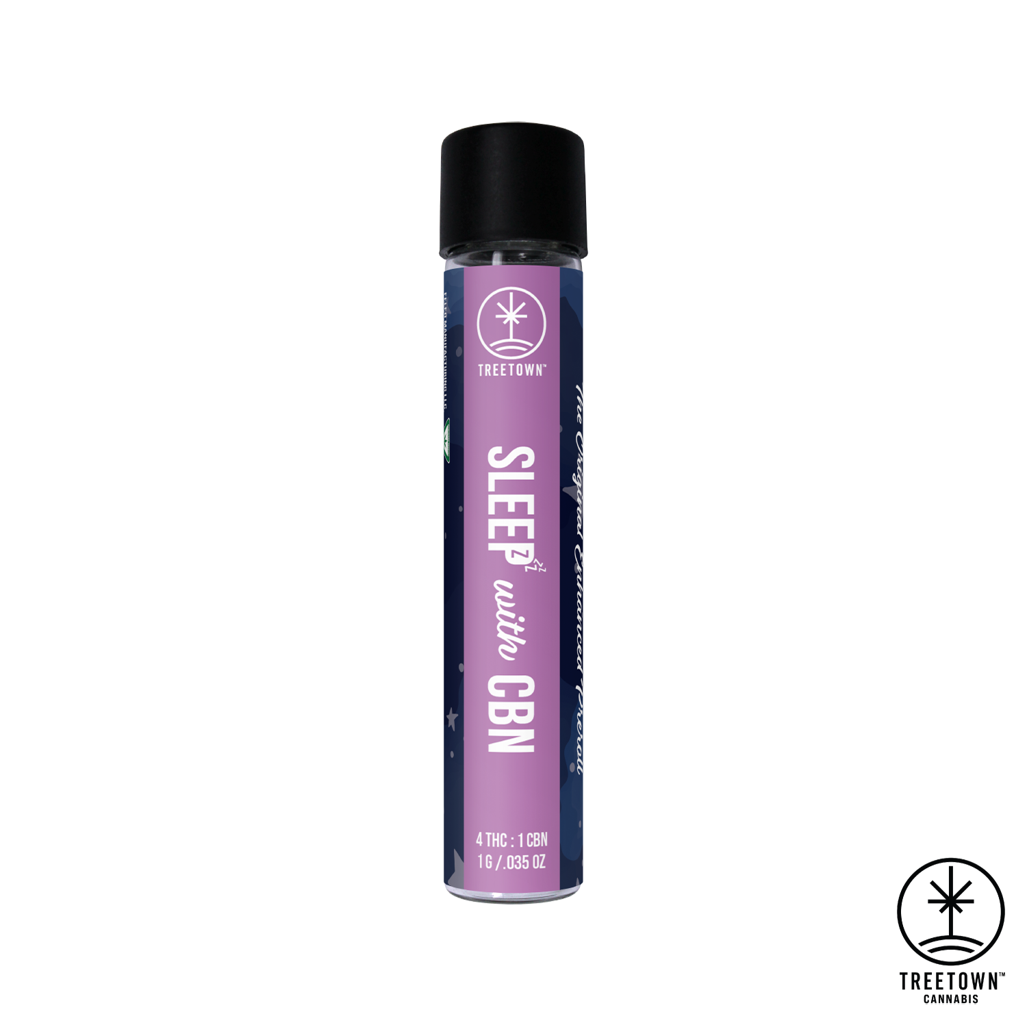 Photograph of product: 4:1 Sleep Wedding Crasher Enhanced Pre-Roll TH-oui:CBN | 1g