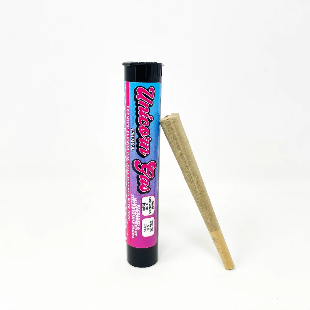 Photograph of product: Fields Family Farmz | Unicorn Gas Infused Preroll   1 G