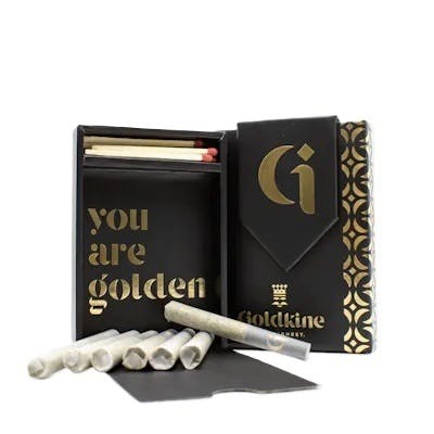 Photograph of product: Goldkine | 7 X 0.6g Infused Pre-Roll Pack | E85 (Oui'd)