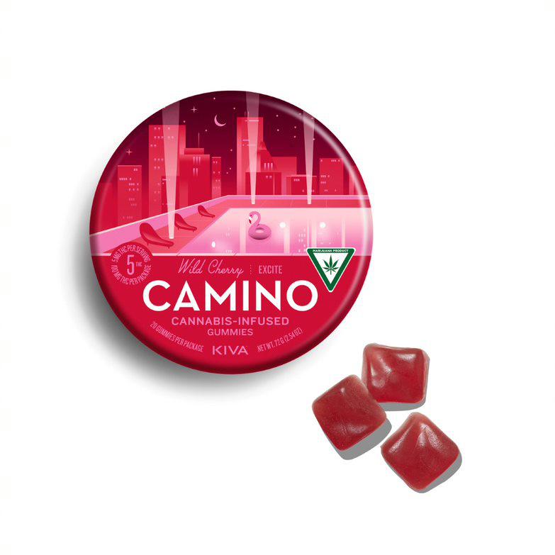 Photograph of product: Camino | Wild Cherry Gummies | 20x5mg | 100mg