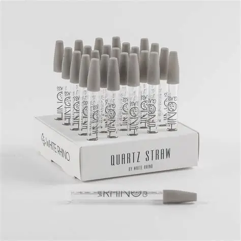 Photograph of product: White Rhino - Premium Quartz Dab Straw