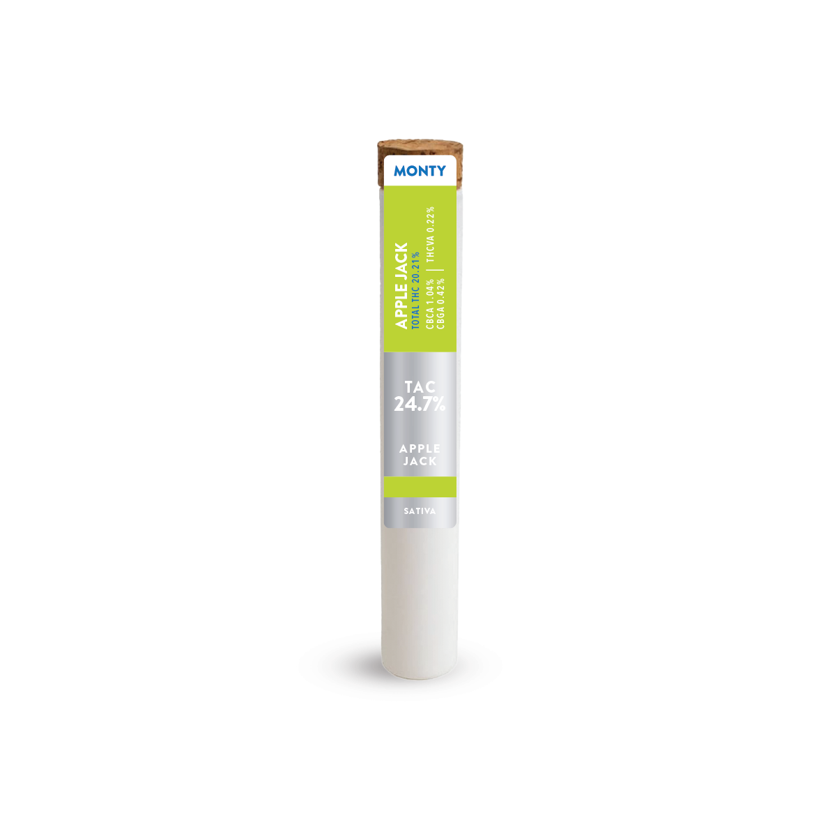 Photograph of product: MONTY | Apple Jack | Pre-Rolls | 1 x King