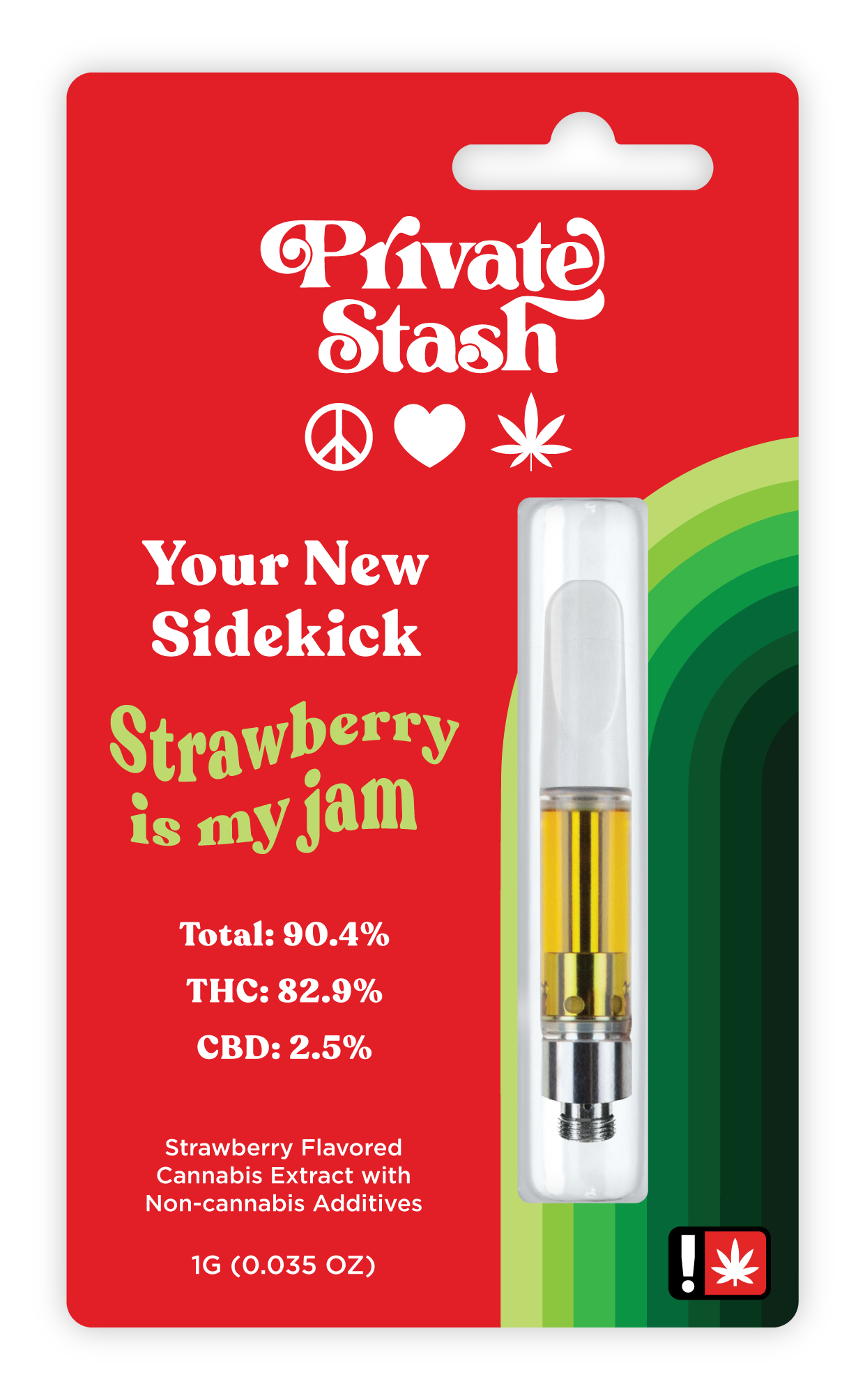 Photograph of product: Private Stash - STRAWBERRY IS MY JAM - Cartridge - - S