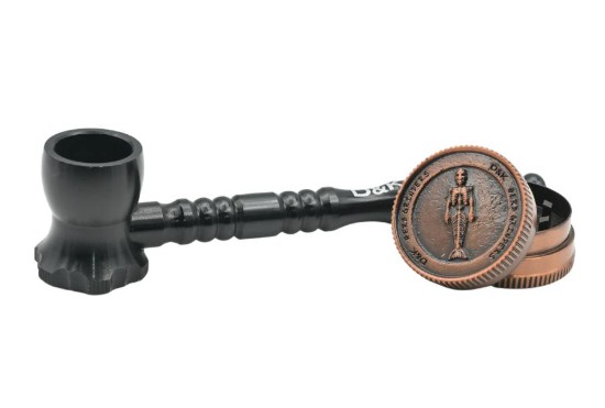 Photograph of product: D&K | Thors Hammer | Metal Hand Pipe with Grinder & Screens | Assorted Colors