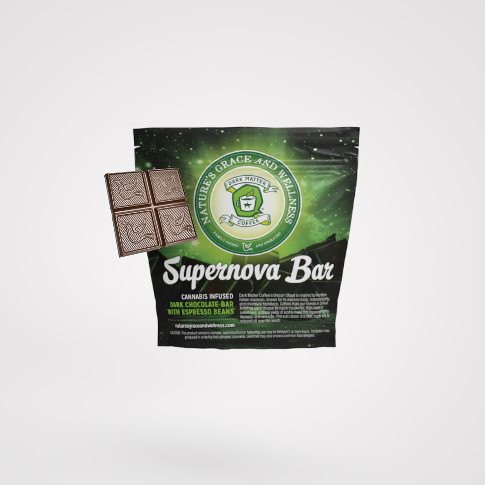 Photograph of product: Dark Chocolate Supernova Bar | 100mg
