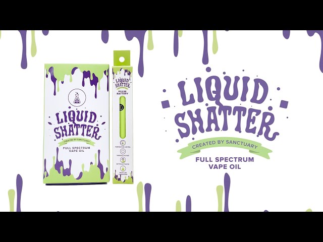 Photograph of product: Sanctuary Liquid Shatter Battery Green