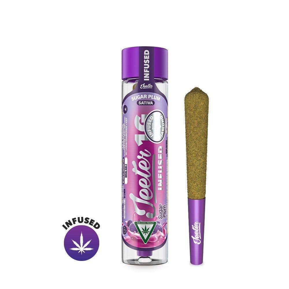 Photograph of product: Jeeter - JEETER - 1G PREROLL - SUGAR PLUM 1g