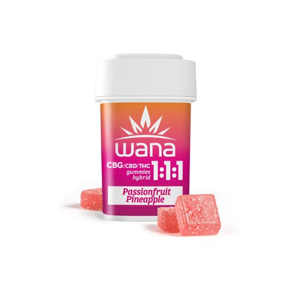 Photograph of product: Wana Passionfruit Pineapple Gummies 100mg