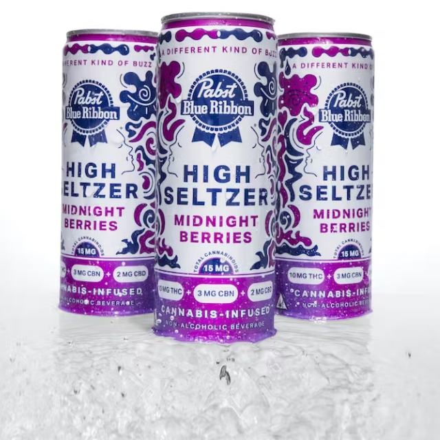 Photograph of product: MIDNIGHT BERRIES - HIGH SELTZER (12OZ / 10MG TH-oui / 3MG CBN / 2MG CBD)