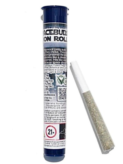 Photograph of product: Spacebuds | Moon Roll | Blueberry Muffin | Infused Pre-roll