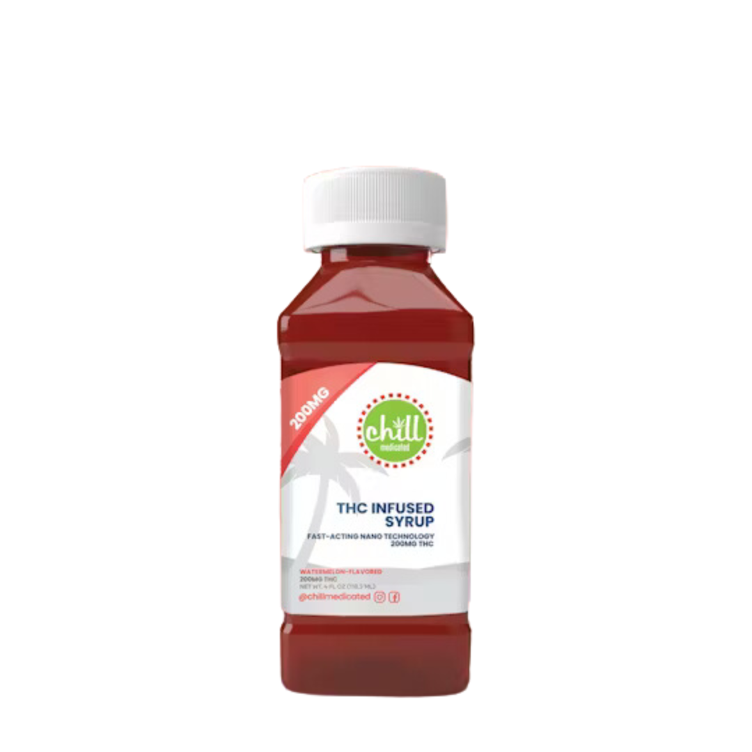Photograph of product: Chill Medicated | Strawberry Flavored TH-oui Syrup | 200mg