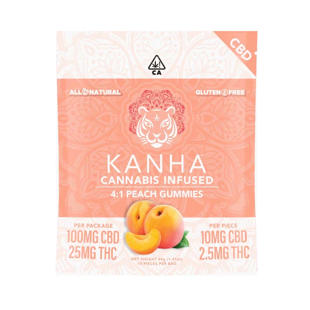 Photograph of product: 4:1 CBD PEACH - KANHA