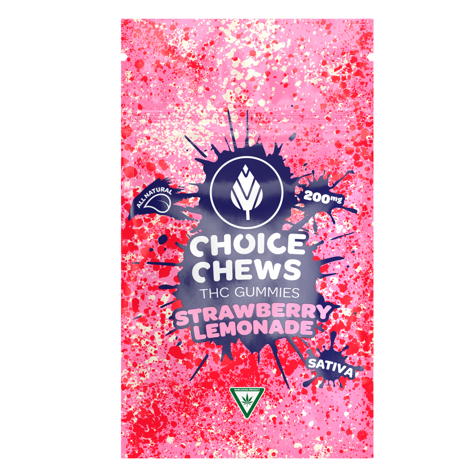 Photograph of product: Choice Chews | Strawberry Lemonade | 200mg Gummies