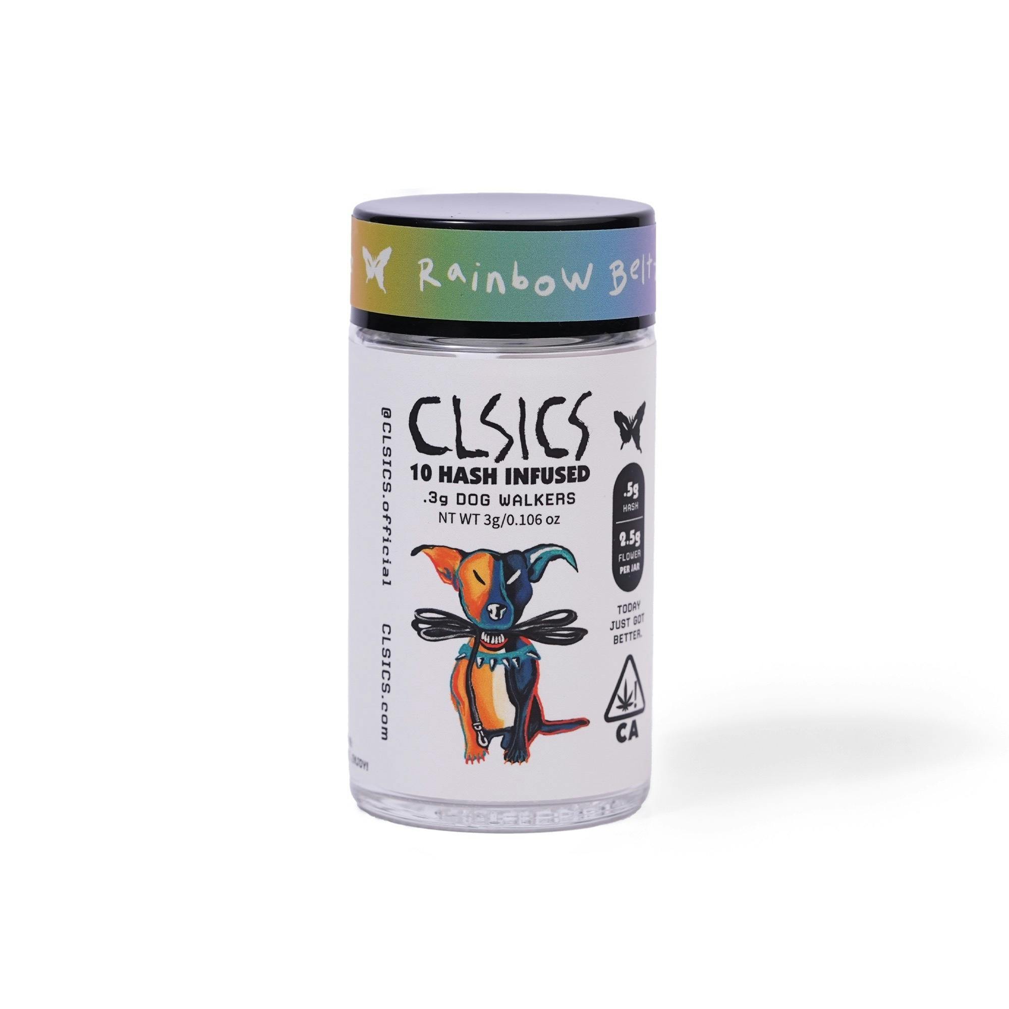 Photograph of product: CLSICS | Rainbow Beltz au chocolat Infused Pre-Rolls (10 Pack) | 2.5g