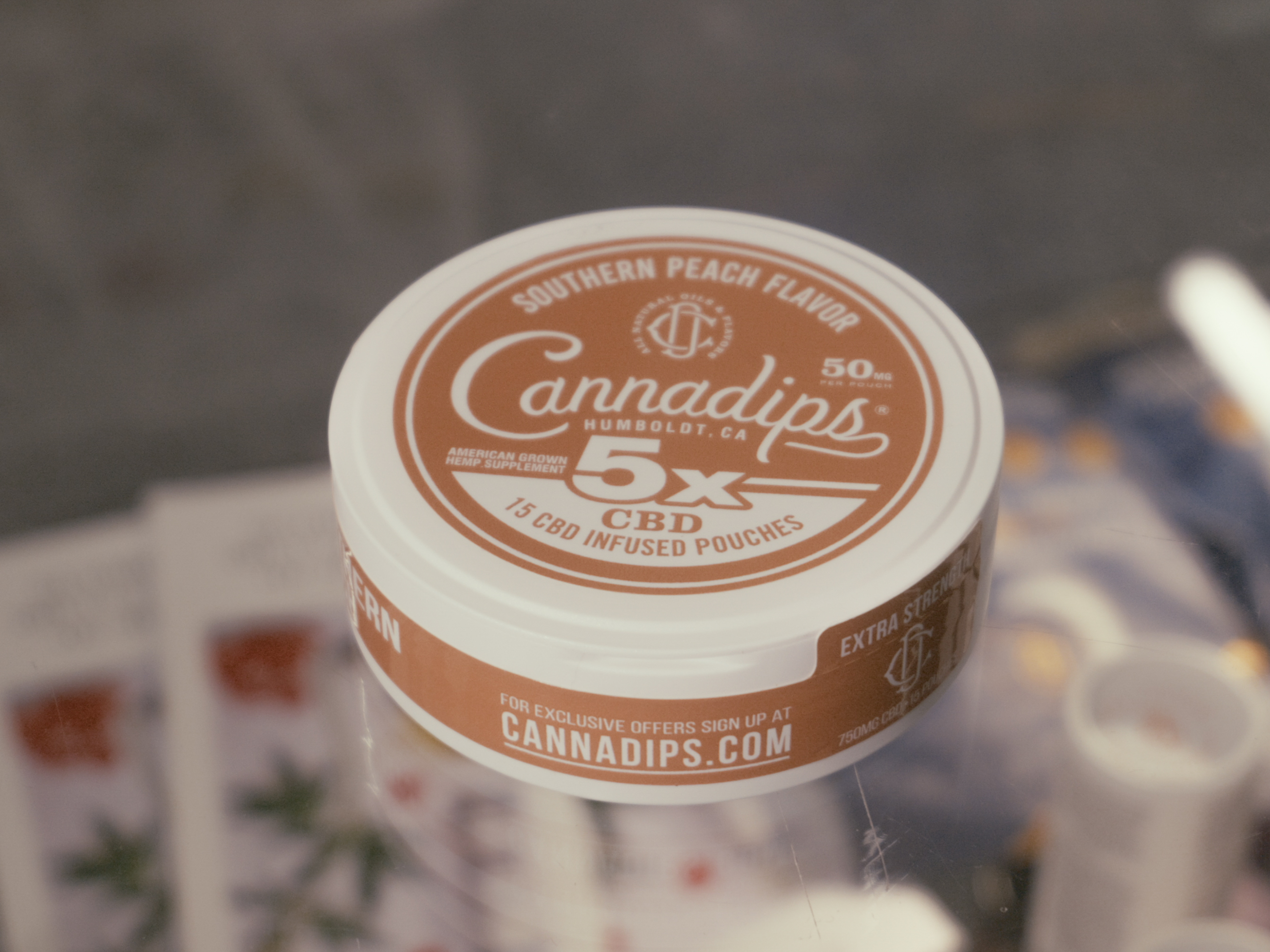 Photograph of product: CANNADIPS - 5x CBD - SOUTHERN PEACH