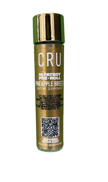 Photograph of product: CRU - Infused Pre-Roll - Fat Boy Pineapple Breezes (S)