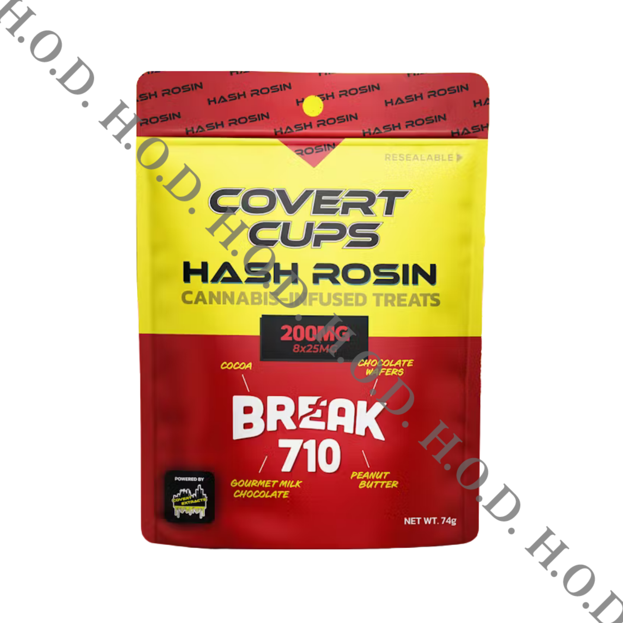 Photograph of product: Covert Cups Break710 au chocolat Rosin Chocolate Cups 200mg